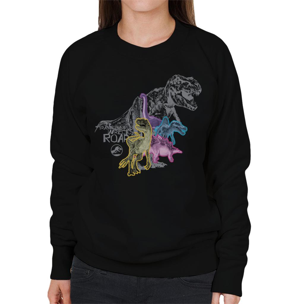 Jurassic Park Tyrannosaurus Wrecks Women's Sweatshirt product image 1