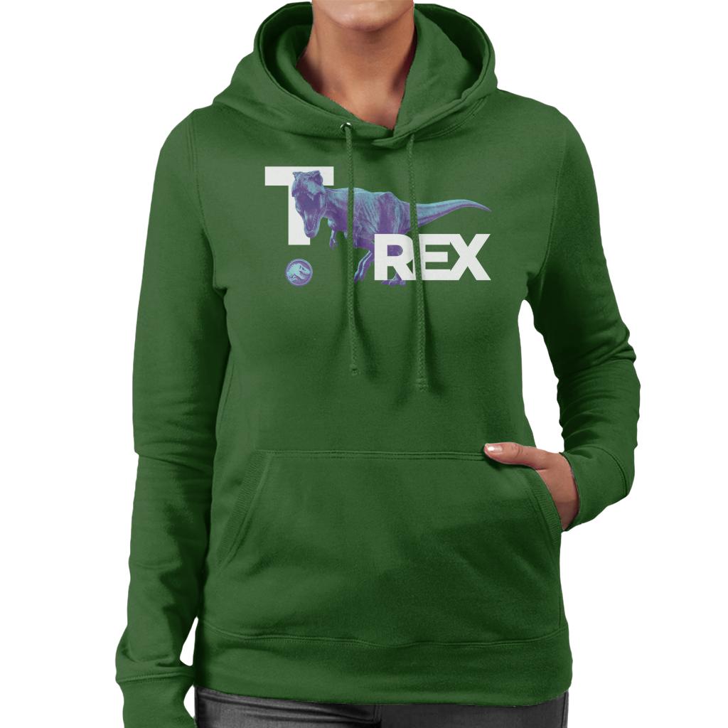 Jurassic Park T Rex Rage Women's Hooded Sweatshirt product image 4