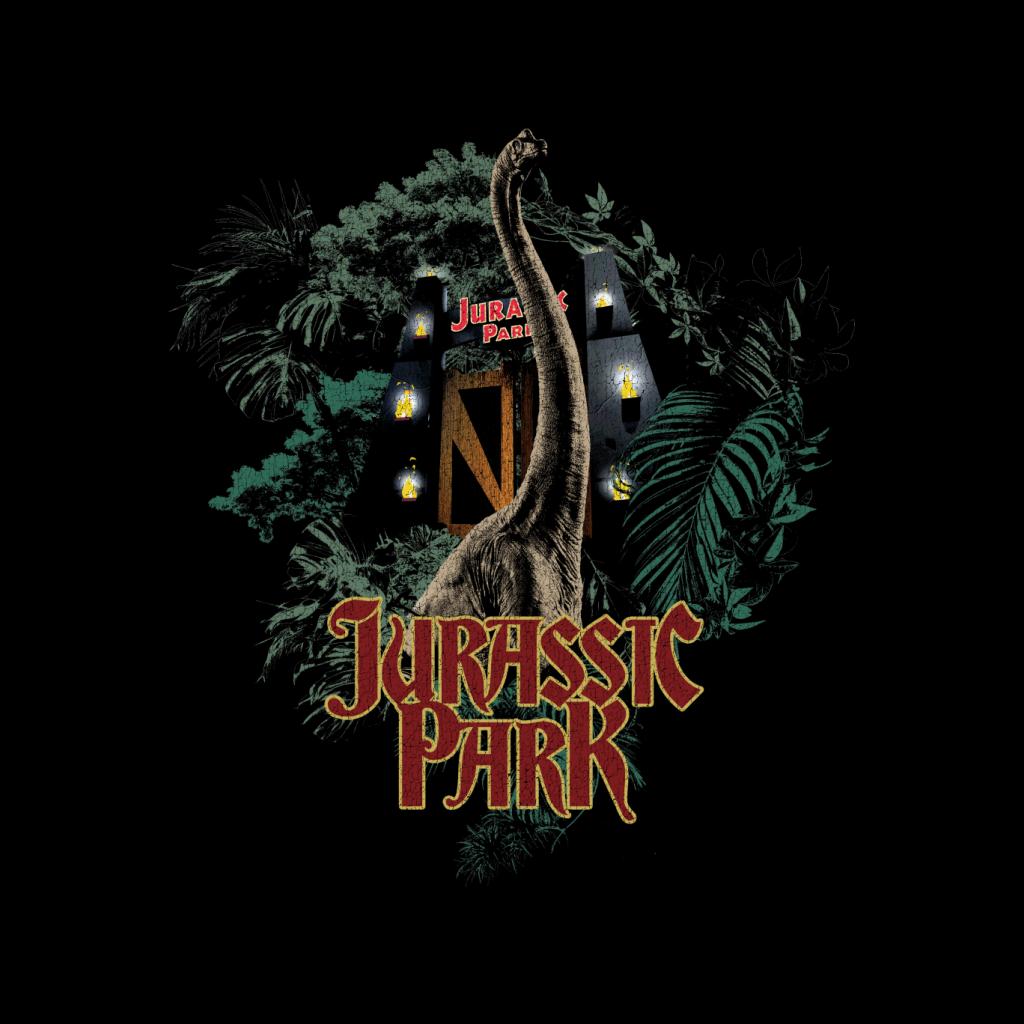 Jurassic Park Entrance Brachiosaurus Women's Hooded product image 2