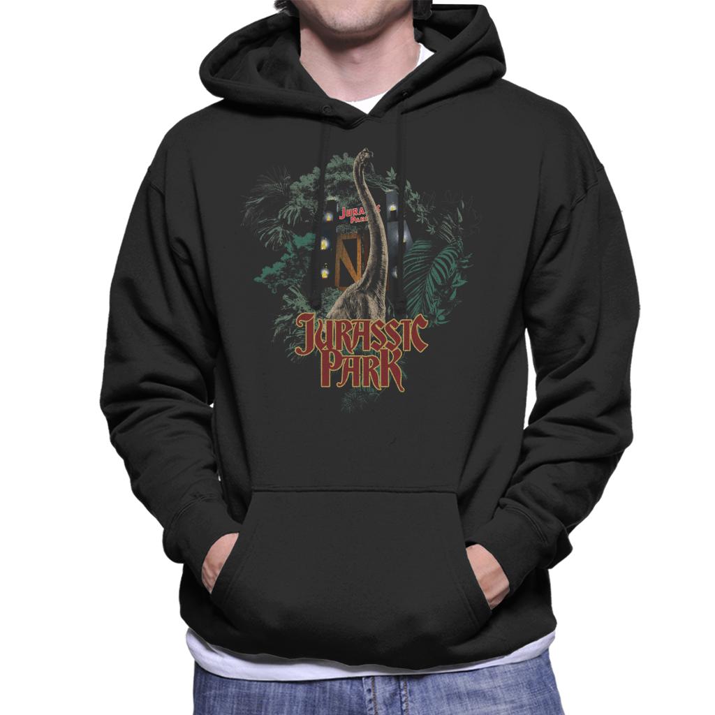 Jurassic Park Entrance Brachiosaurus Men's Hooded Sweatshirt product image 1