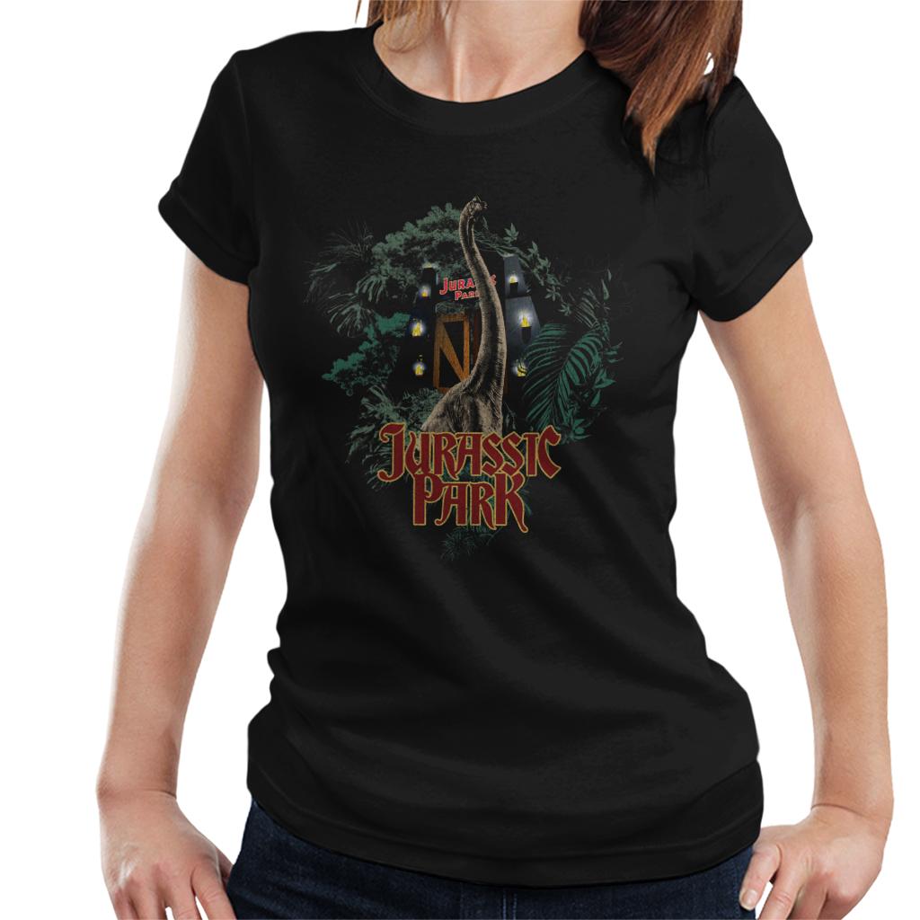 Jurassic Park Entrance Brachiosaurus Women's T-Shirt product image 1