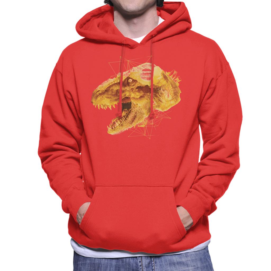 Jurassic Park T Rex Character Head Men's Hooded Sweatshirt product image 4