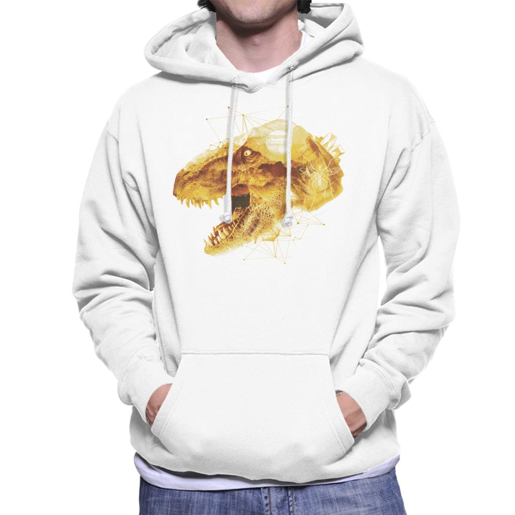 Jurassic Park T Rex Character Head Men's Hooded Sweatshirt product image 1