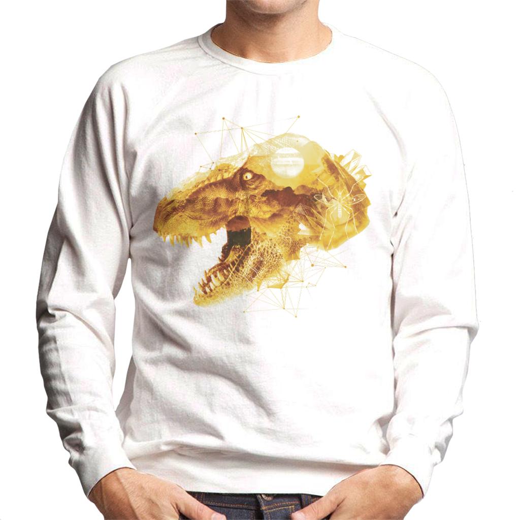 Jurassic Park T Rex Character Head Men's Sweatshirt product image 1