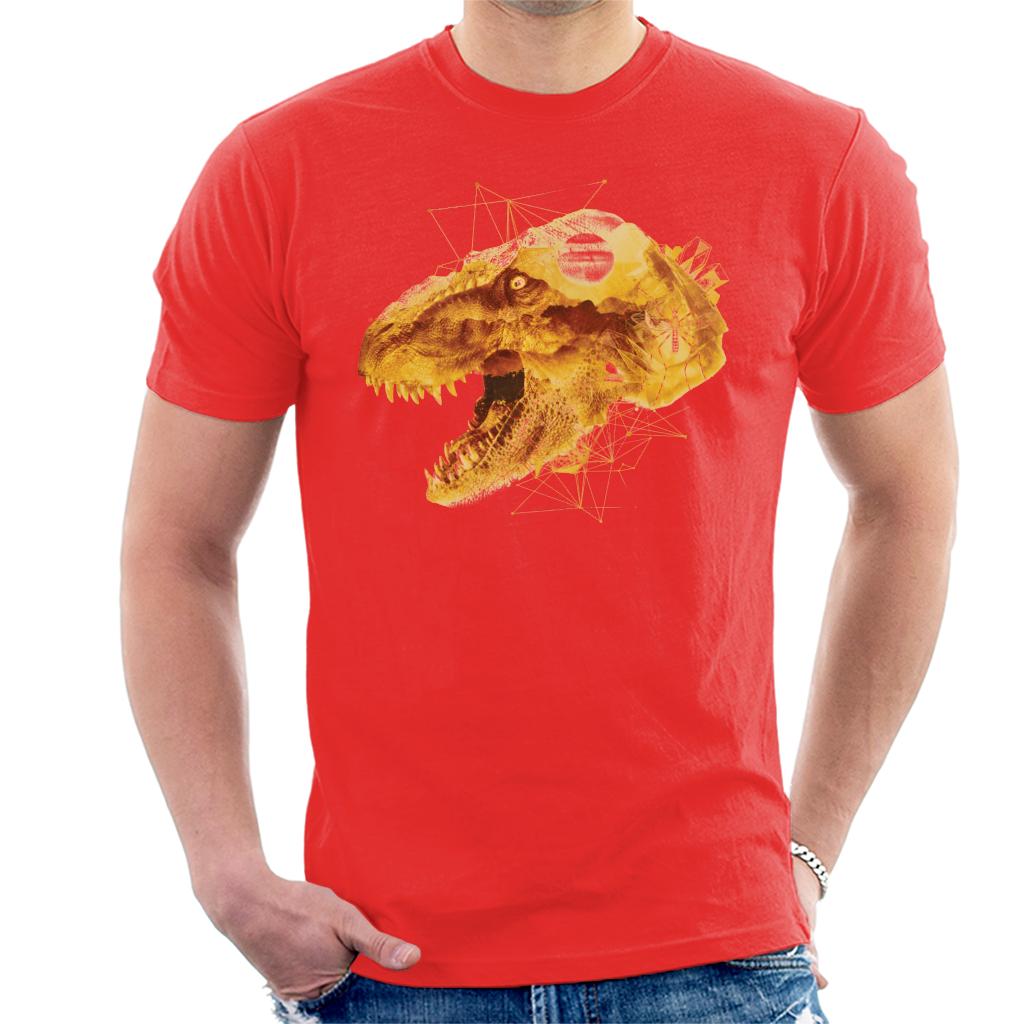Jurassic Park T Rex Character Head Men's T-Shirt product image 4