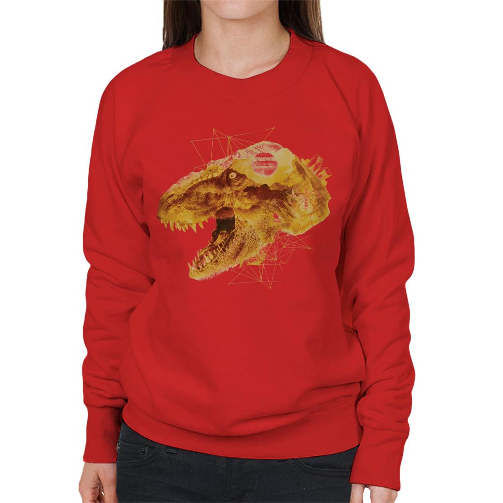 Jurassic Park T Rex Character Head Women's Sweatshirt product image 4