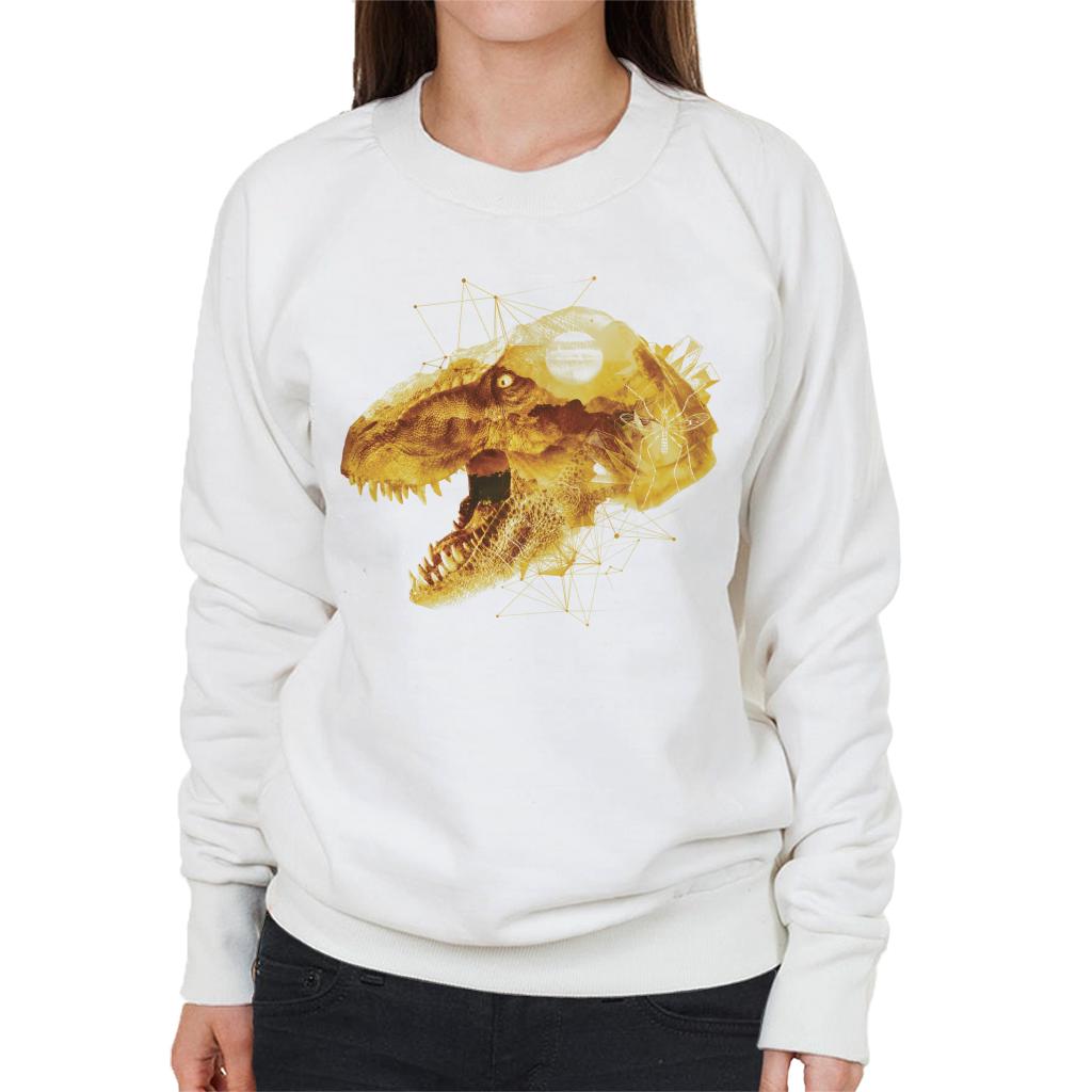 Jurassic Park T Rex Character Head Women's Sweatshirt product image 1