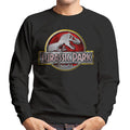 Jurassic Park Yellow Outline Classic Logo Men's Sweatshirt product image 1