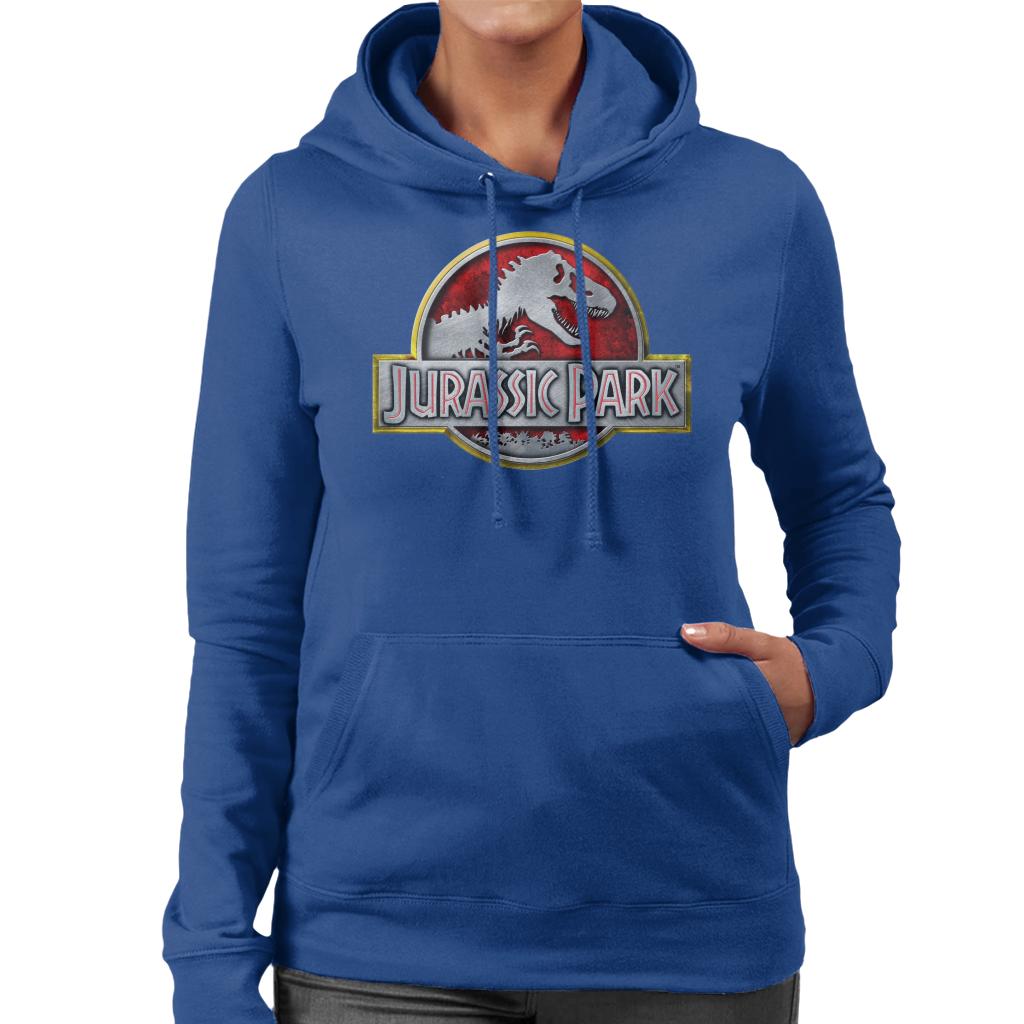 Jurassic Park Yellow Outline Classic Logo Women's Hooded product image 4