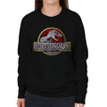 Jurassic Park Yellow Outline Classic Logo Women's Sweatshirt product image 1