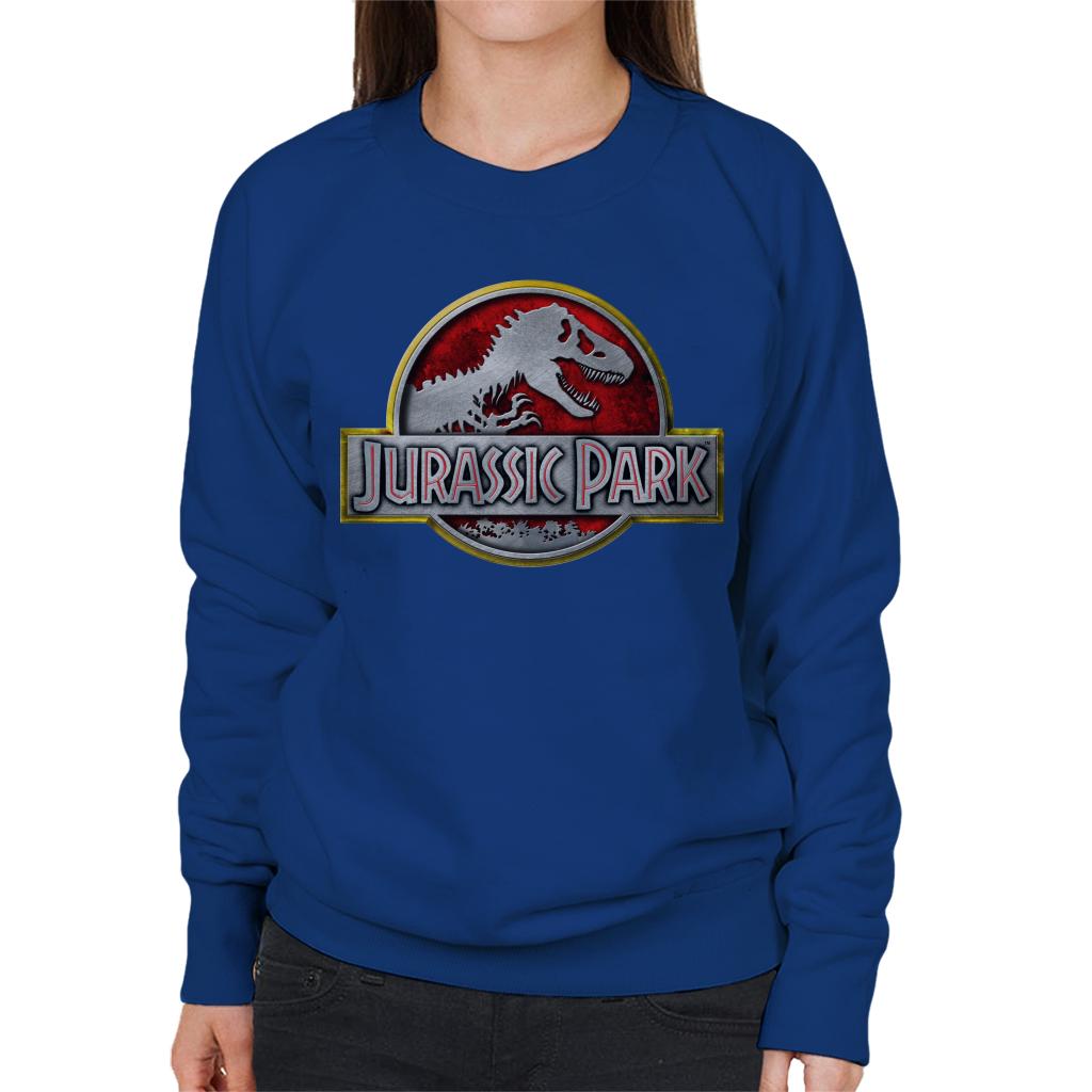 Jurassic Park Yellow Outline Classic Logo Women's Sweatshirt product image 4