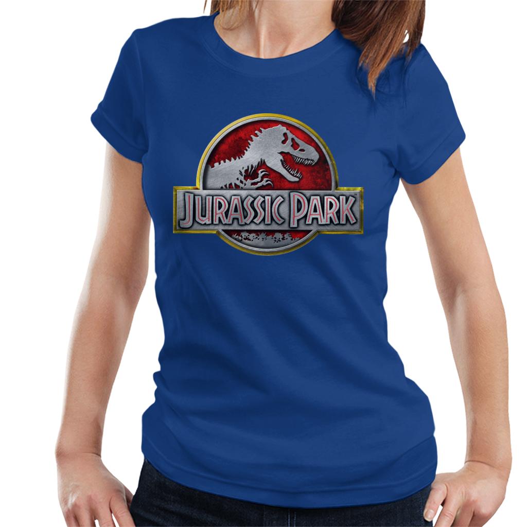 Jurassic Park Yellow Outline Classic Logo Women's T-Shirt product image 4