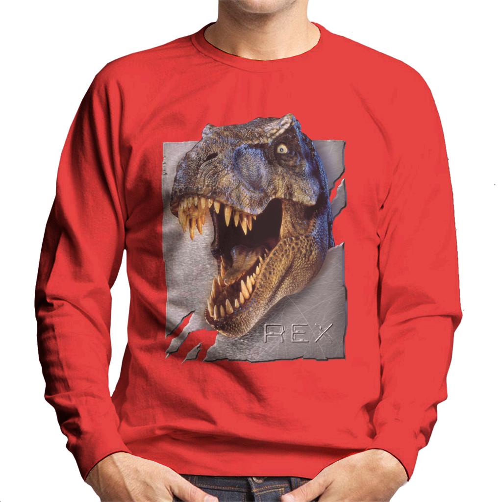 Jurassic Park Rex Character Head Men's Sweatshirt product image 4