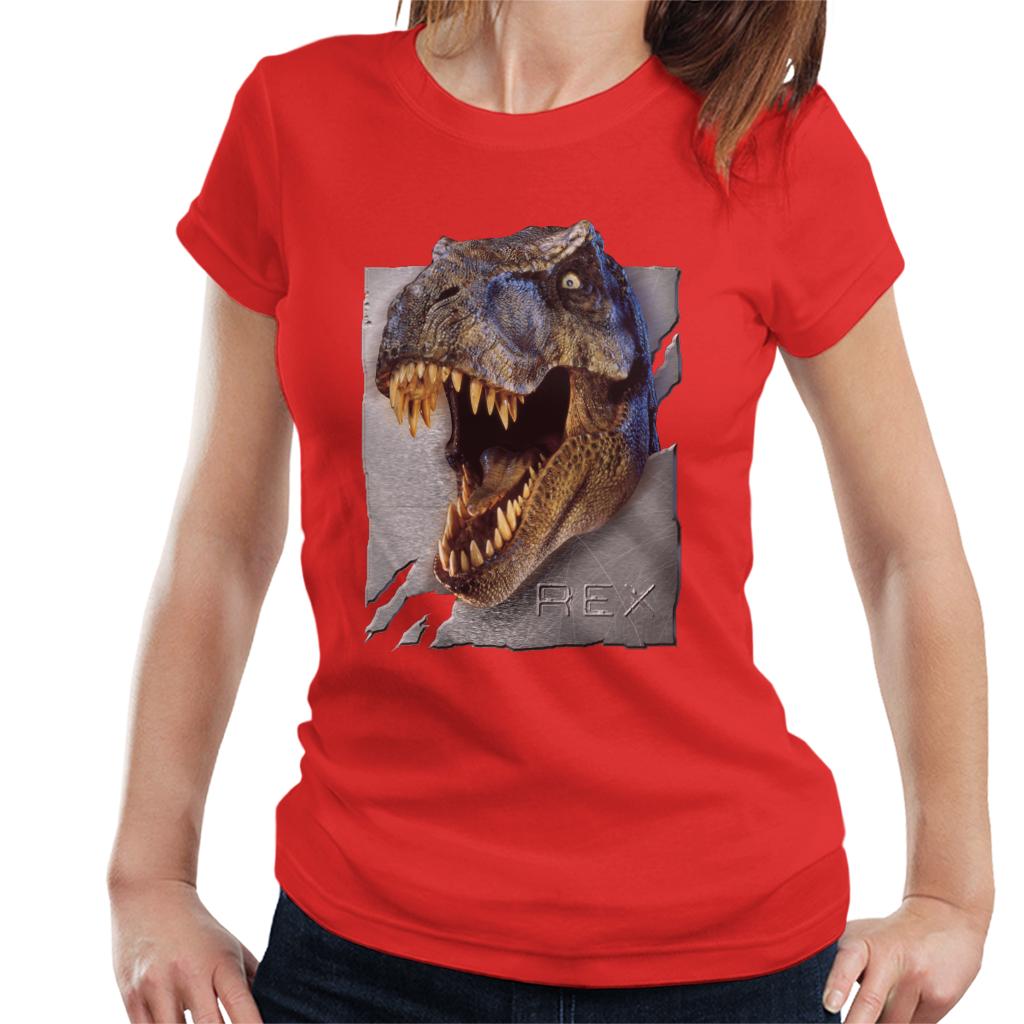 Jurassic Park Rex Character Head Women's T-Shirt product image 4