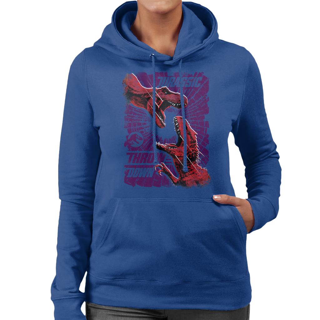 Jurassic Park Throw Down Women's Hooded Sweatshirt product image 4