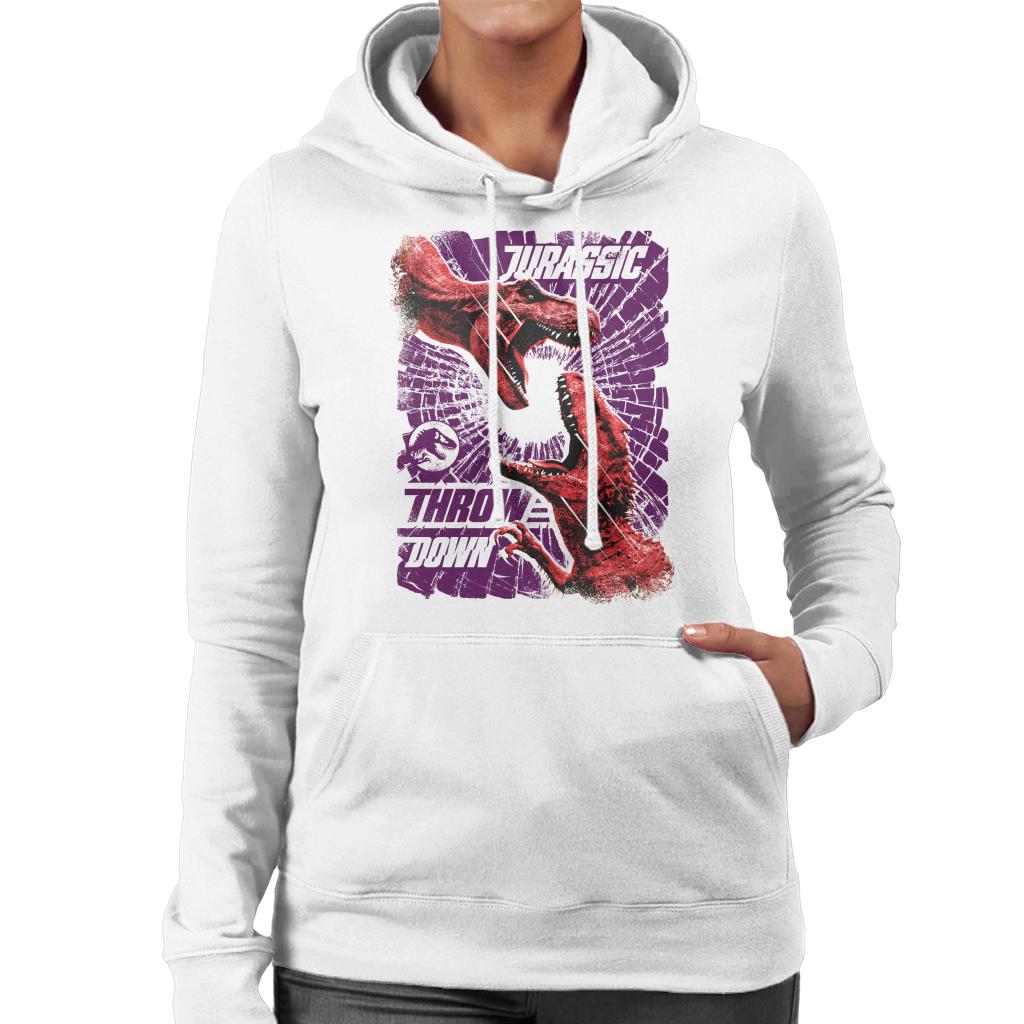 Jurassic Park Throw Down Women's Hooded Sweatshirt product image 1