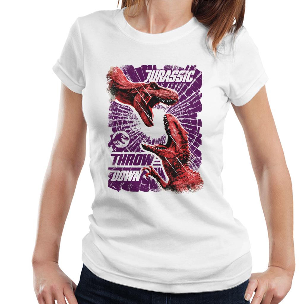 Jurassic Park Throw Down Women's T-Shirt product image 1