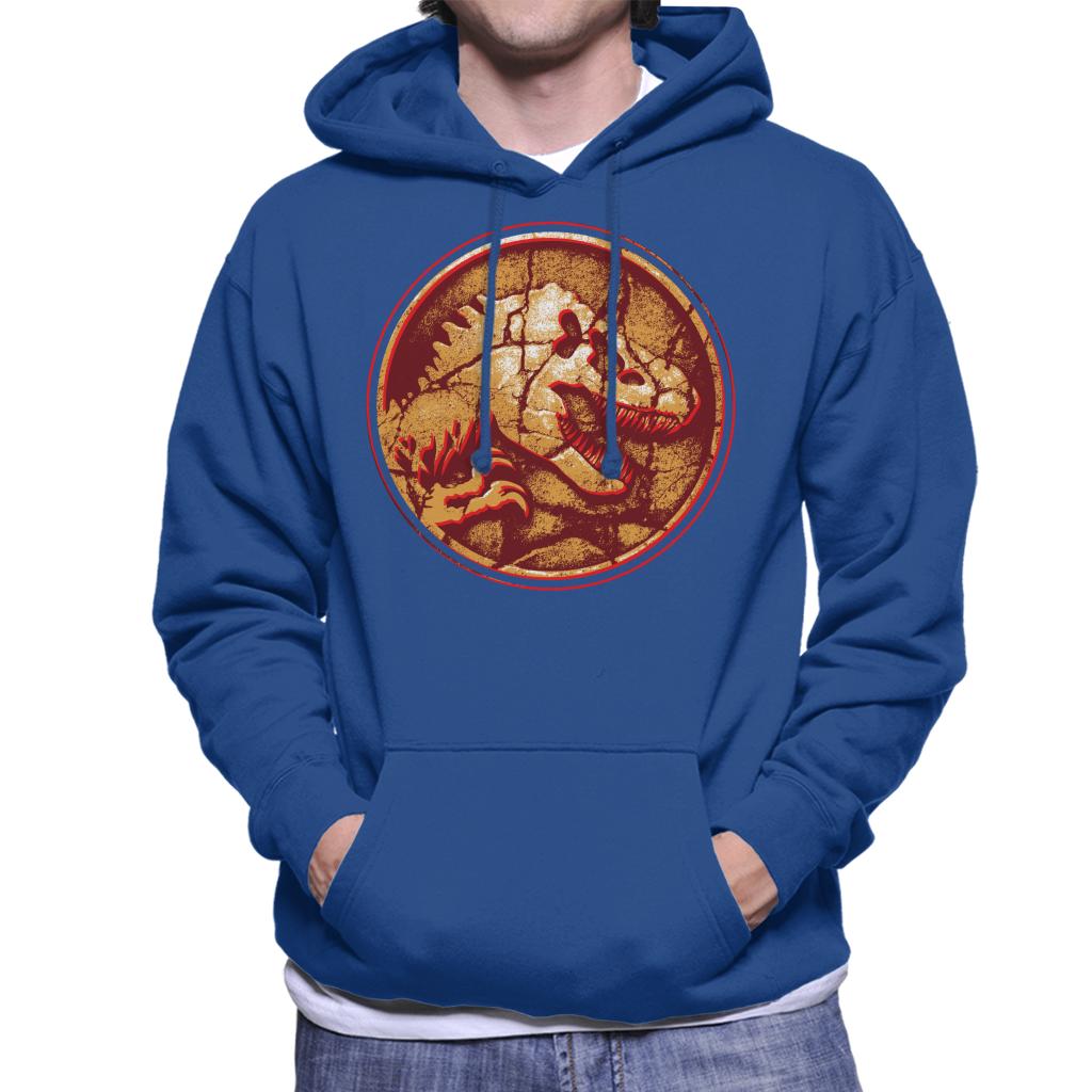 Jurassic Park Fossilised T Rex Icon Men's Hooded Sweatshirt product image 4