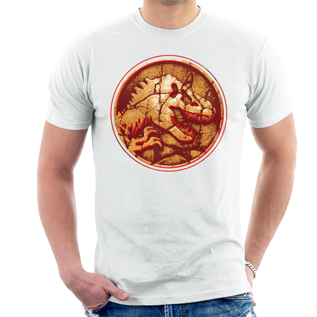 Jurassic Park Fossilised T Rex Icon Men's T-Shirt product image 1