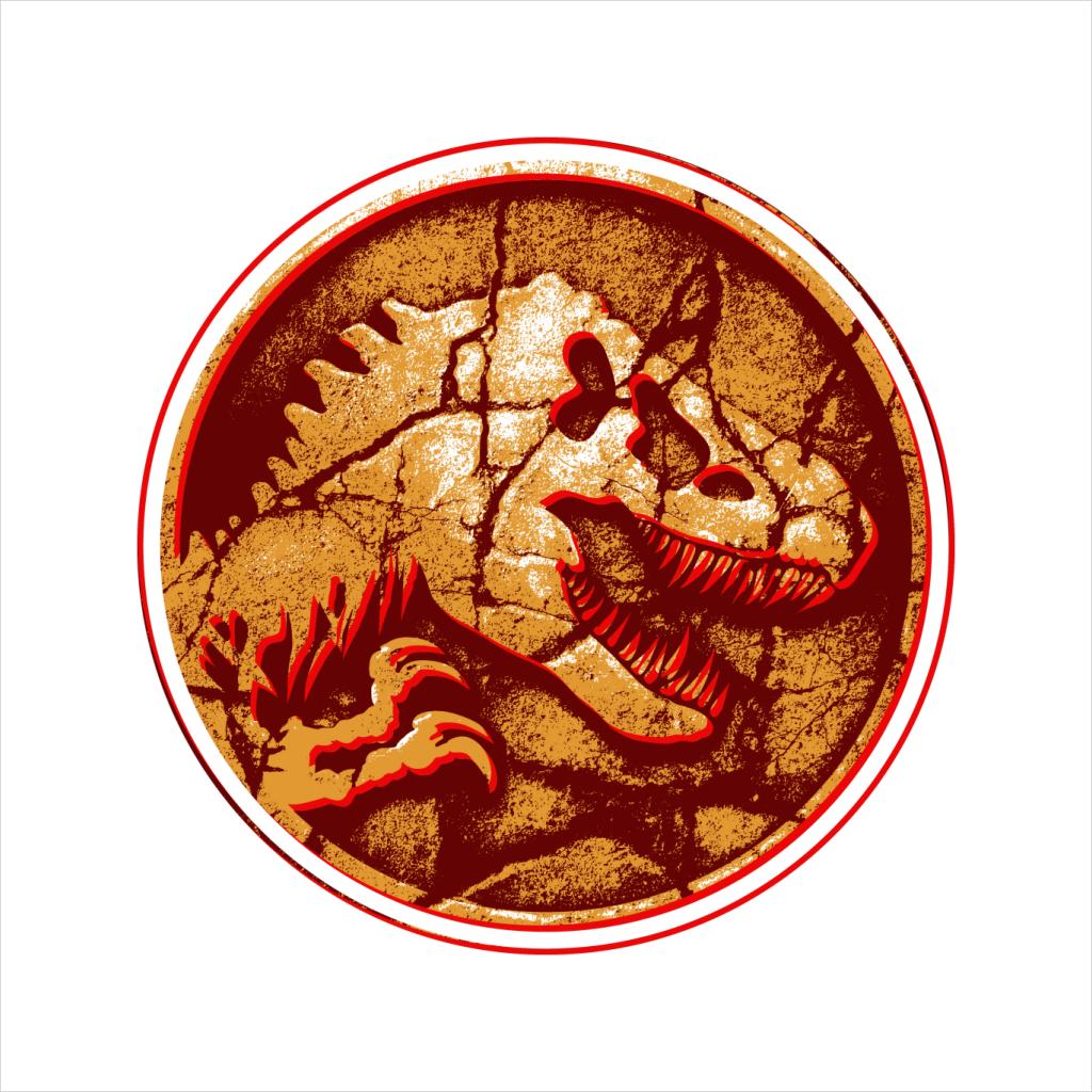 Jurassic Park Fossilised T Rex Icon Men's T-Shirt product image 2