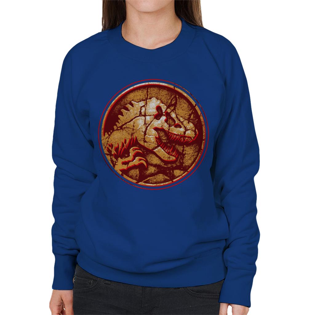 Jurassic Park Fossilised T Rex Icon Women's Sweatshirt product image 4