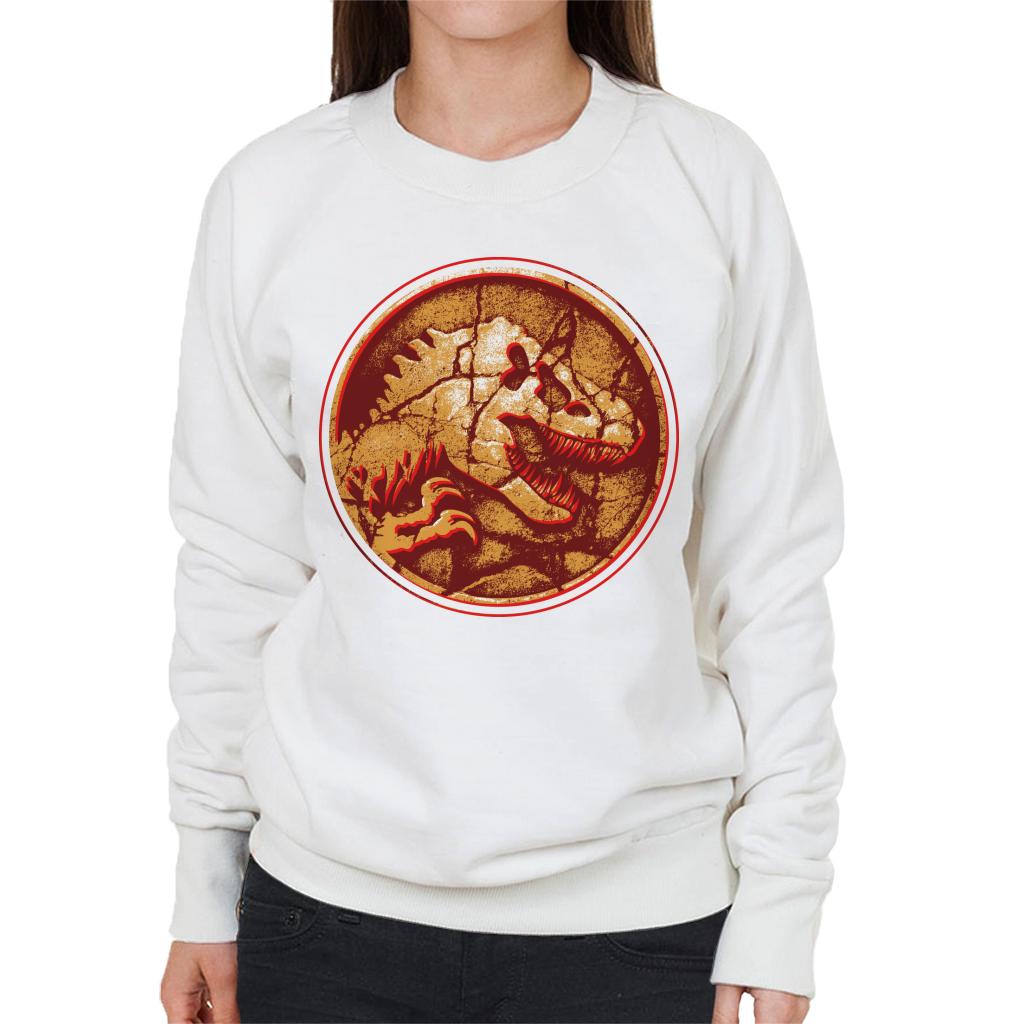 Jurassic Park Fossilised T Rex Icon Women's Sweatshirt product image 1
