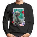 Jurassic Park Clever Girl Blue Floral Border Men's product image 1