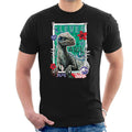 Jurassic Park Clever Girl Blue Floral Border Men's T-Shirt product image 1