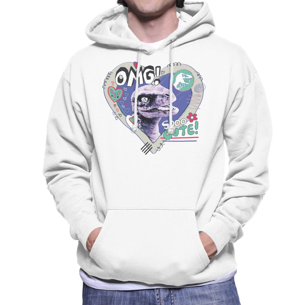 Jurassic Park Blue Omg Sooo Cute Men's Hooded Sweatshirt product image 1