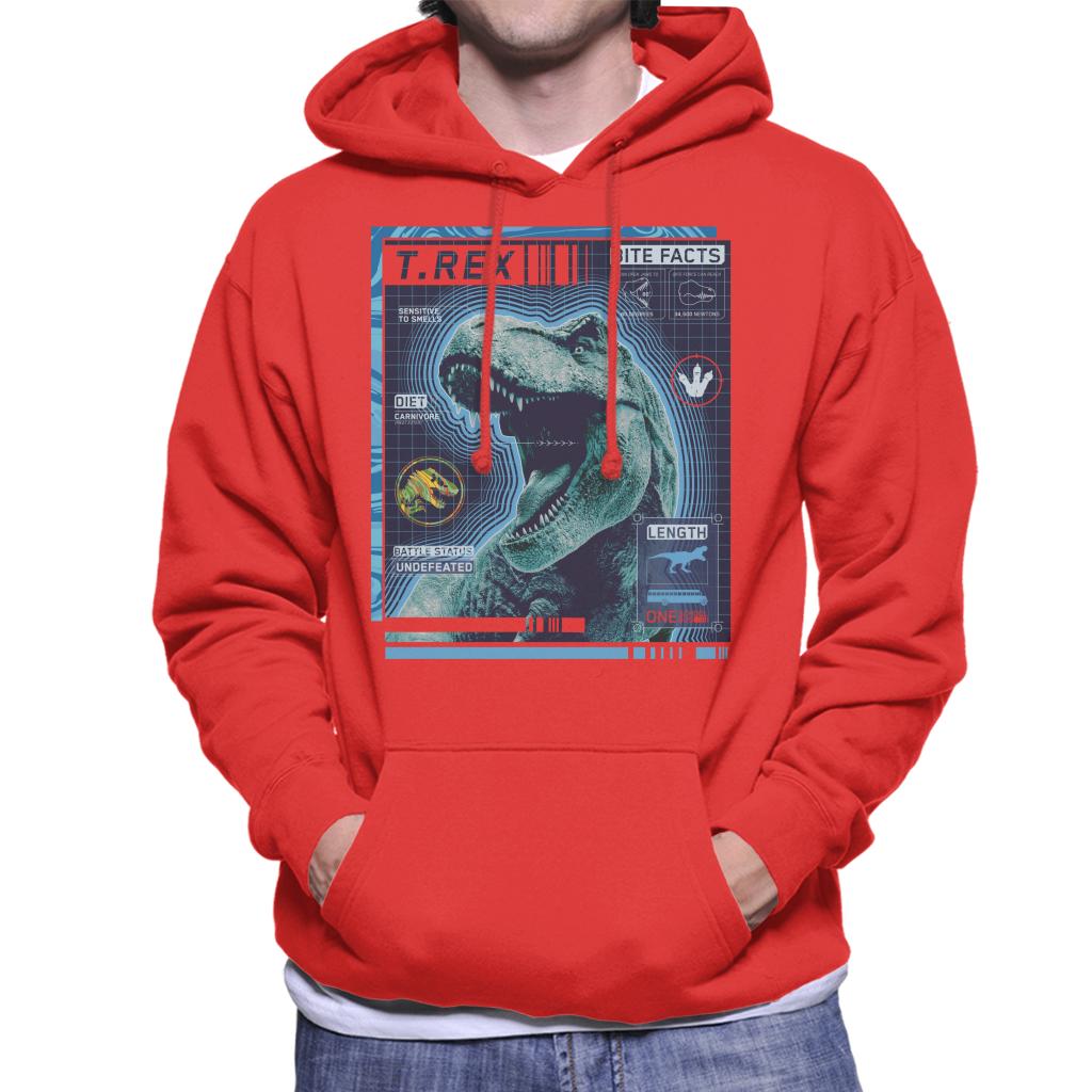 Jurassic Park T Rex Battle Status Undefeated Men's Hooded product image 4