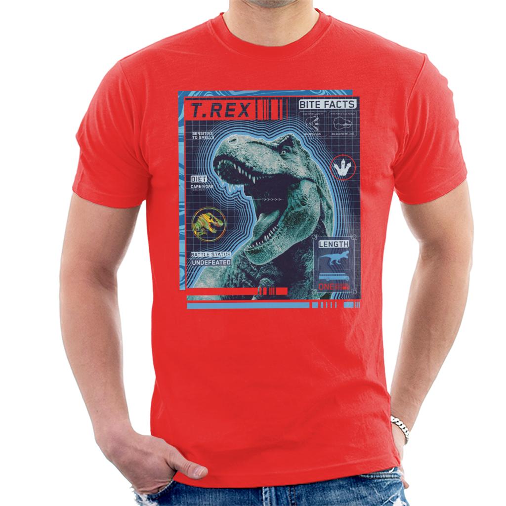 Jurassic Park T Rex Battle Status Undefeated Men's T-Shirt product image 4