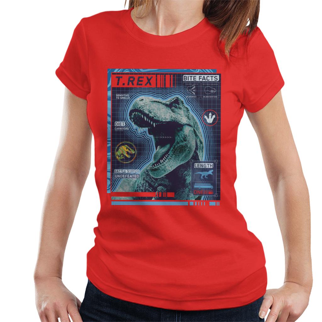 Jurassic Park T Rex Battle Status Undefeated Women's T-Shirt product image 4