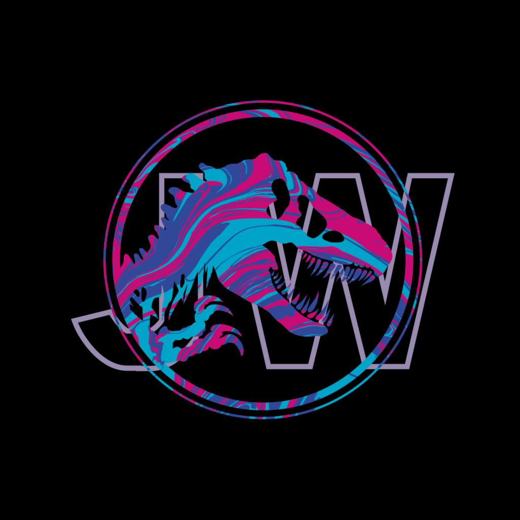 Jurassic Park JW T Rex Blue And Pink Gradient Women's product image 2