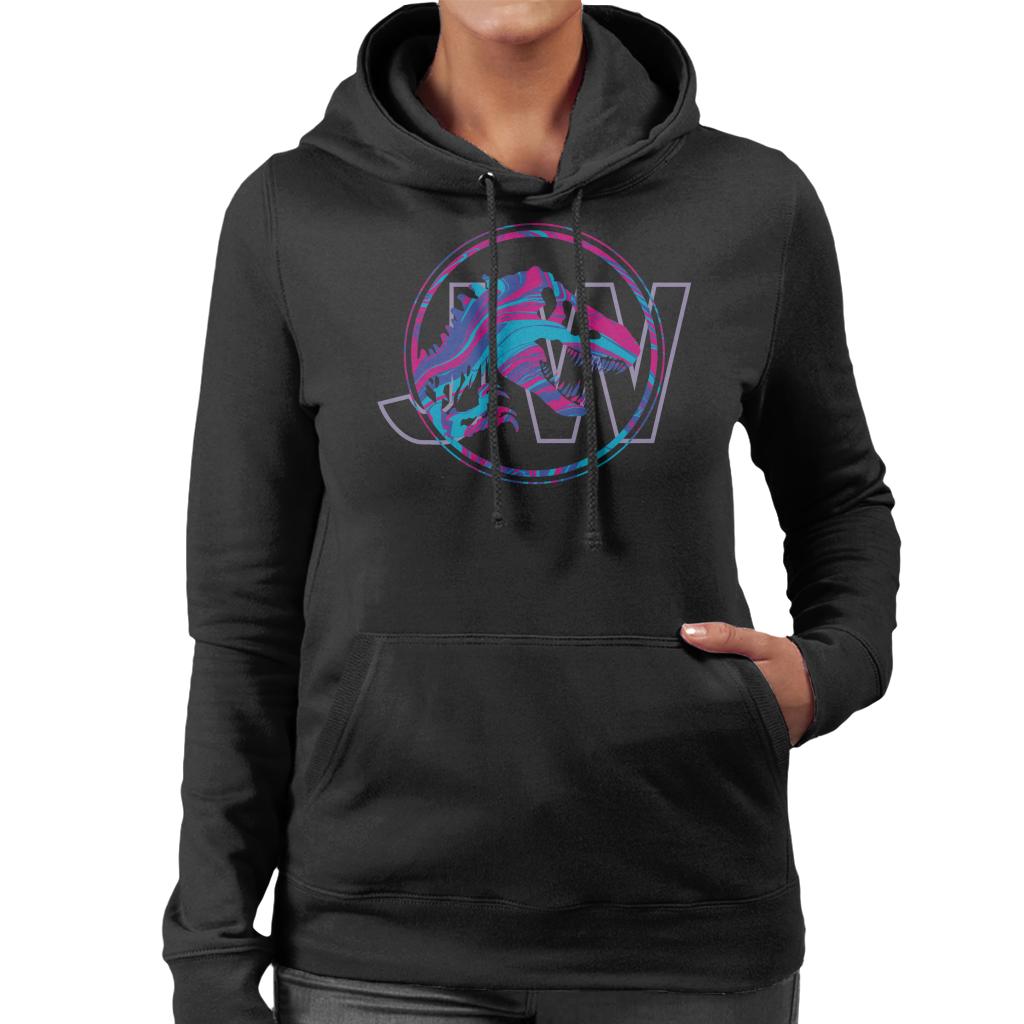 Jurassic Park JW T Rex Blue And Pink Gradient Women's product image 1
