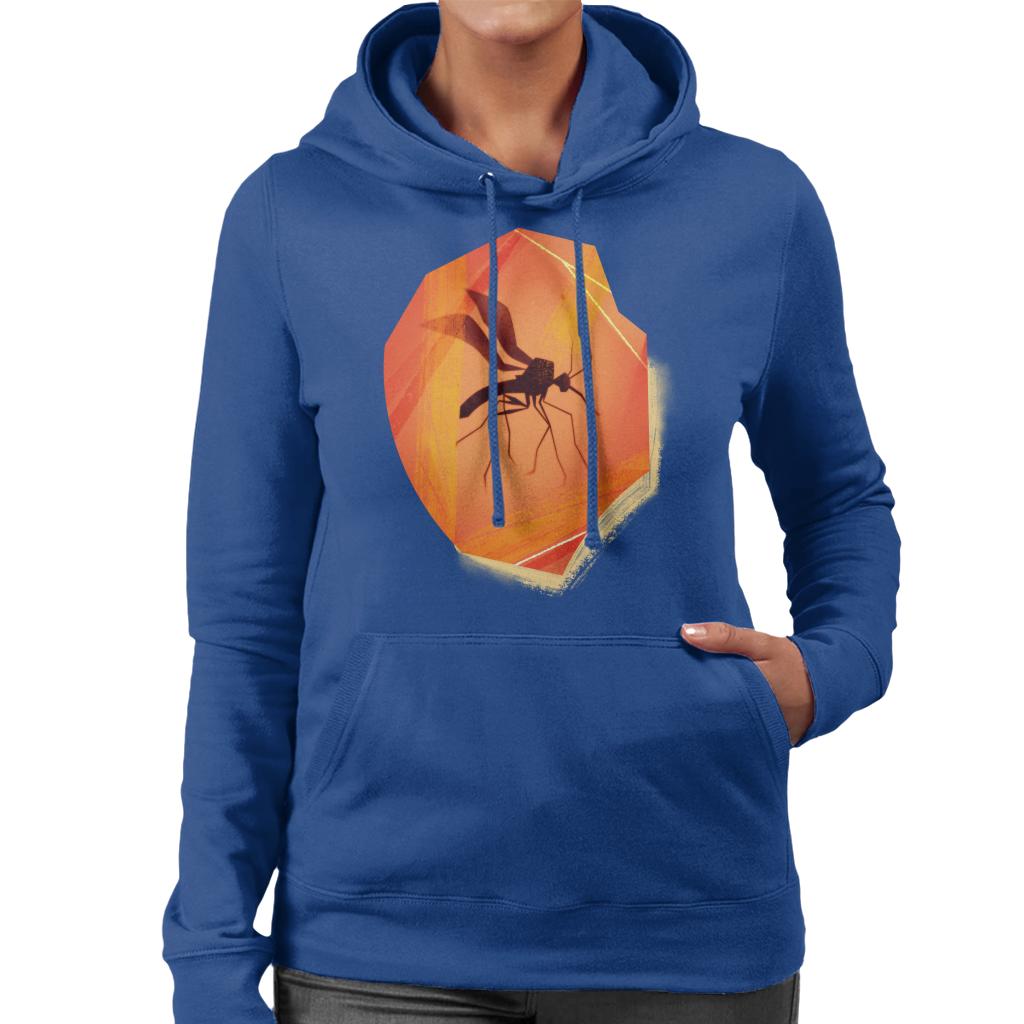 Jurassic Park Mosquito Silhouette In Amber Women's Hooded product image 4