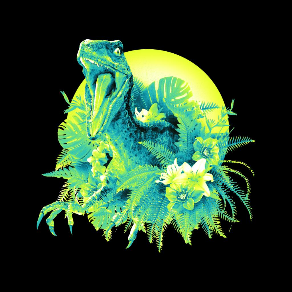 Jurassic Park Velociraptor Jungle Sun Men's Hooded product image 2
