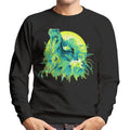 Jurassic Park Velociraptor Jungle Sun Men's Sweatshirt product image 1