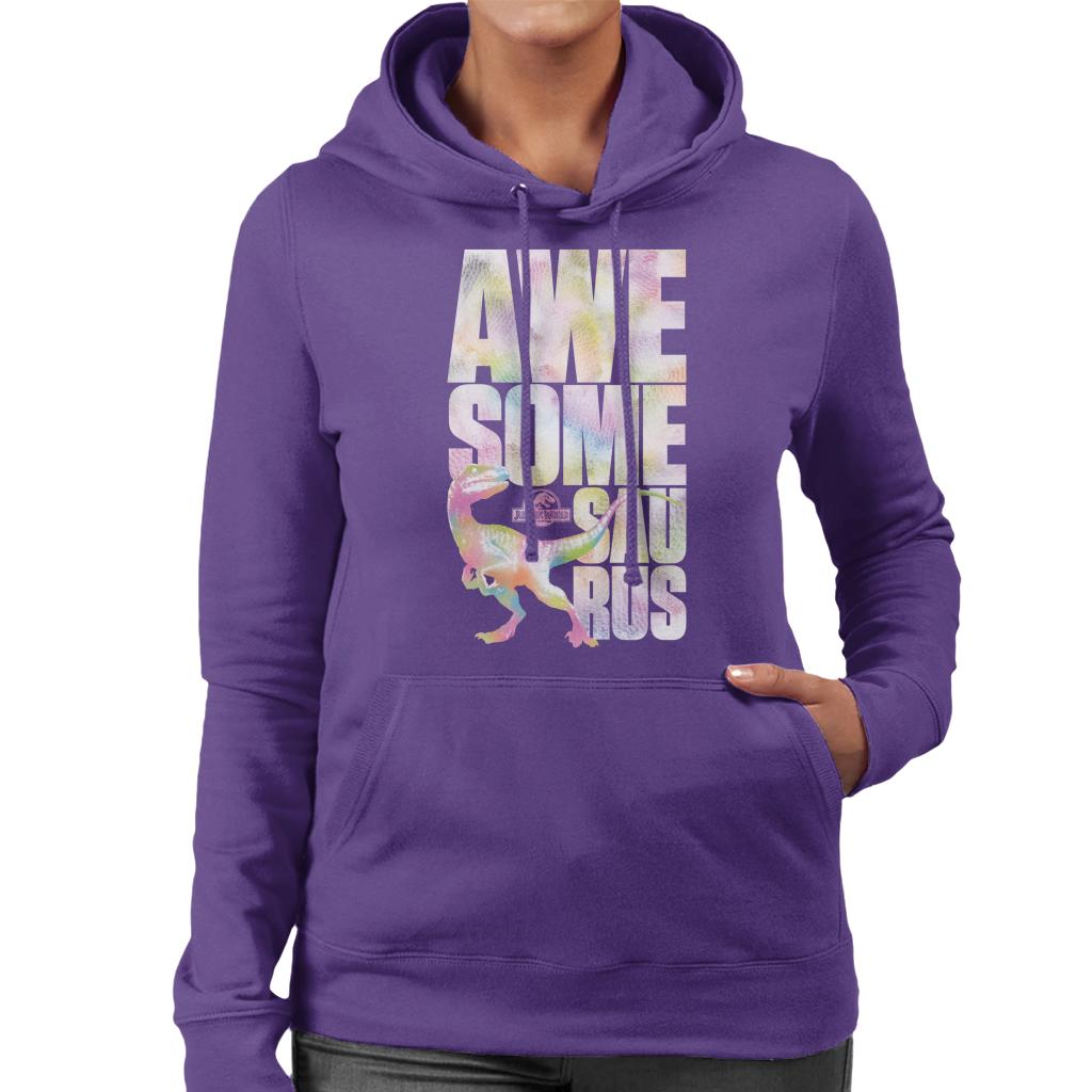 Jurassic Park Velociraptor Awesome Saurus Women's Hooded product image 4