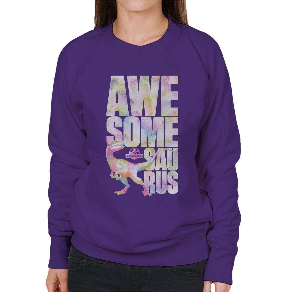 Jurassic Park Velociraptor Awesome Saurus Women's Sweatshirt product image 4