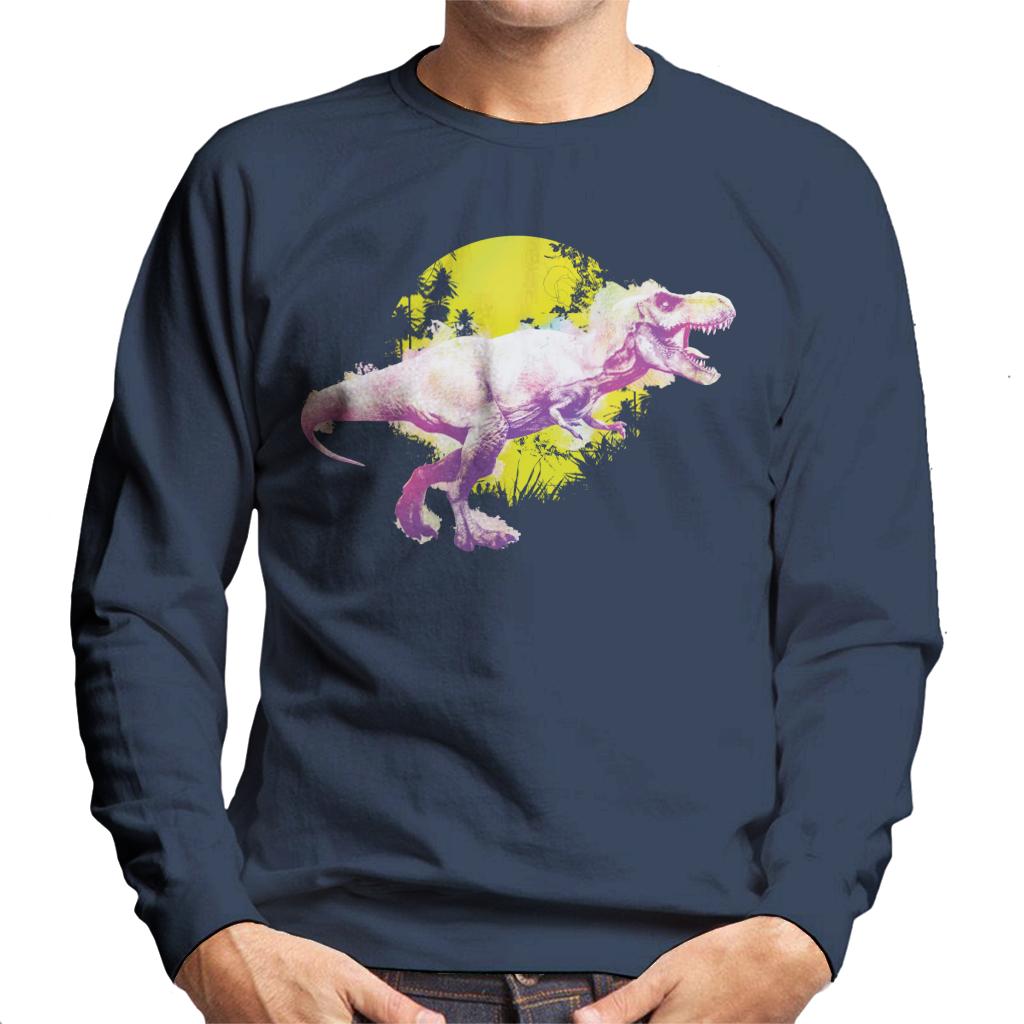 Jurassic Park T Rex Jungle Sun Men's Sweatshirt product image 1