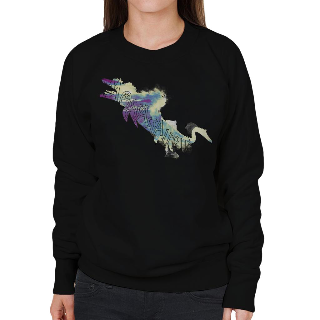 Jurassic Park Mosasaurus Sea Silhouette Women's Sweatshirt product image 1