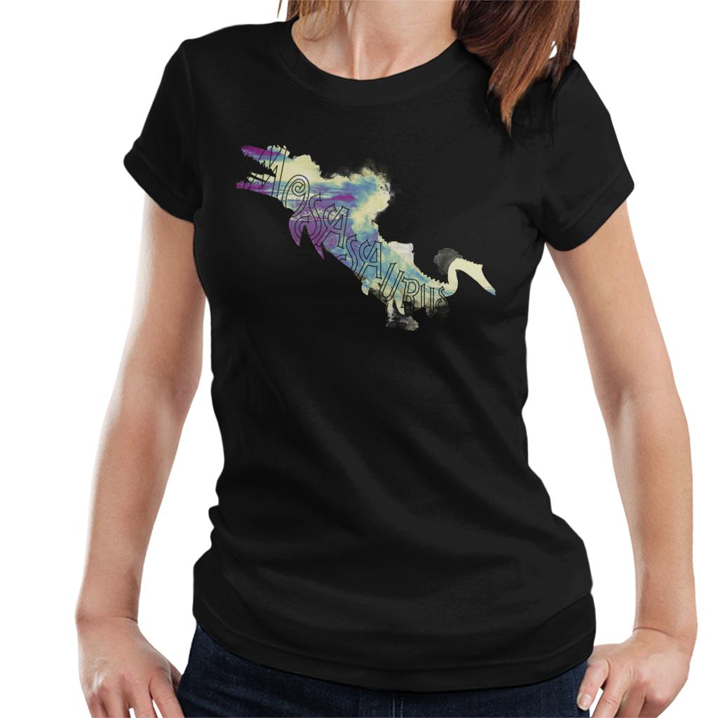 Jurassic Park Mosasaurus Sea Silhouette Women's T-Shirt product image 1