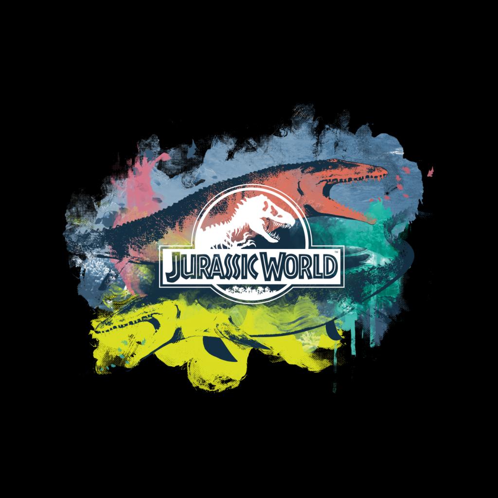 Jurassic Park Mosasaurus Brush Stroke Montage Men's product image 2