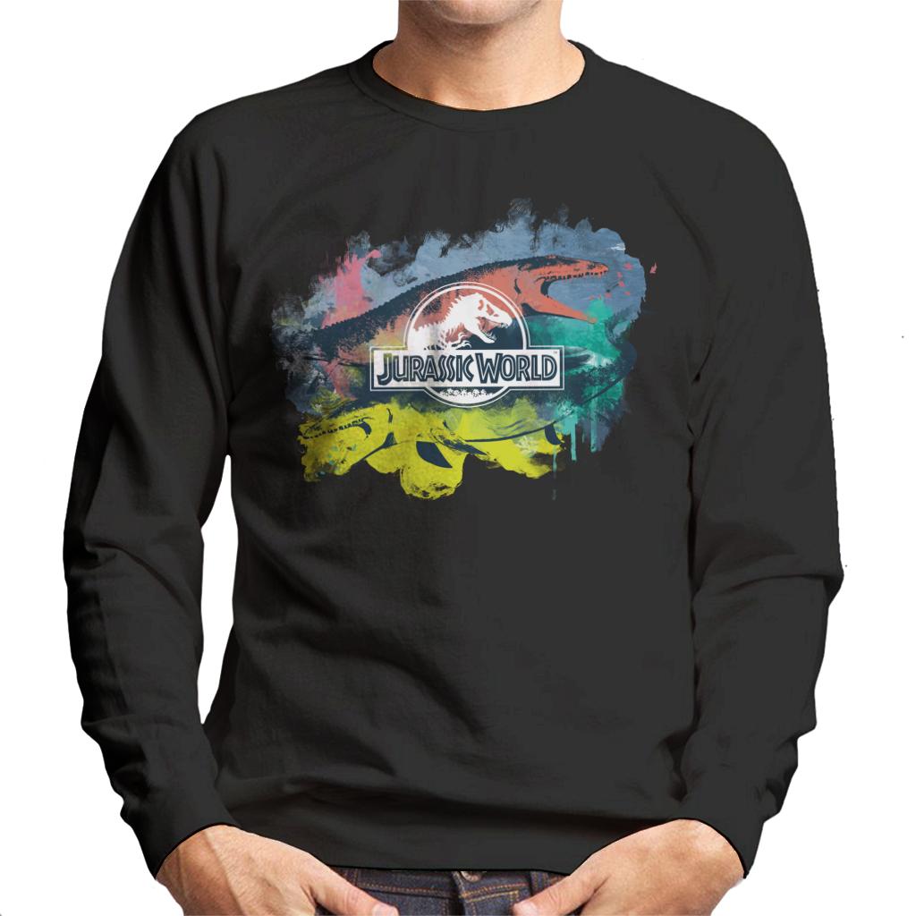 Jurassic Park Mosasaurus Brush Stroke Montage Men's product image 1