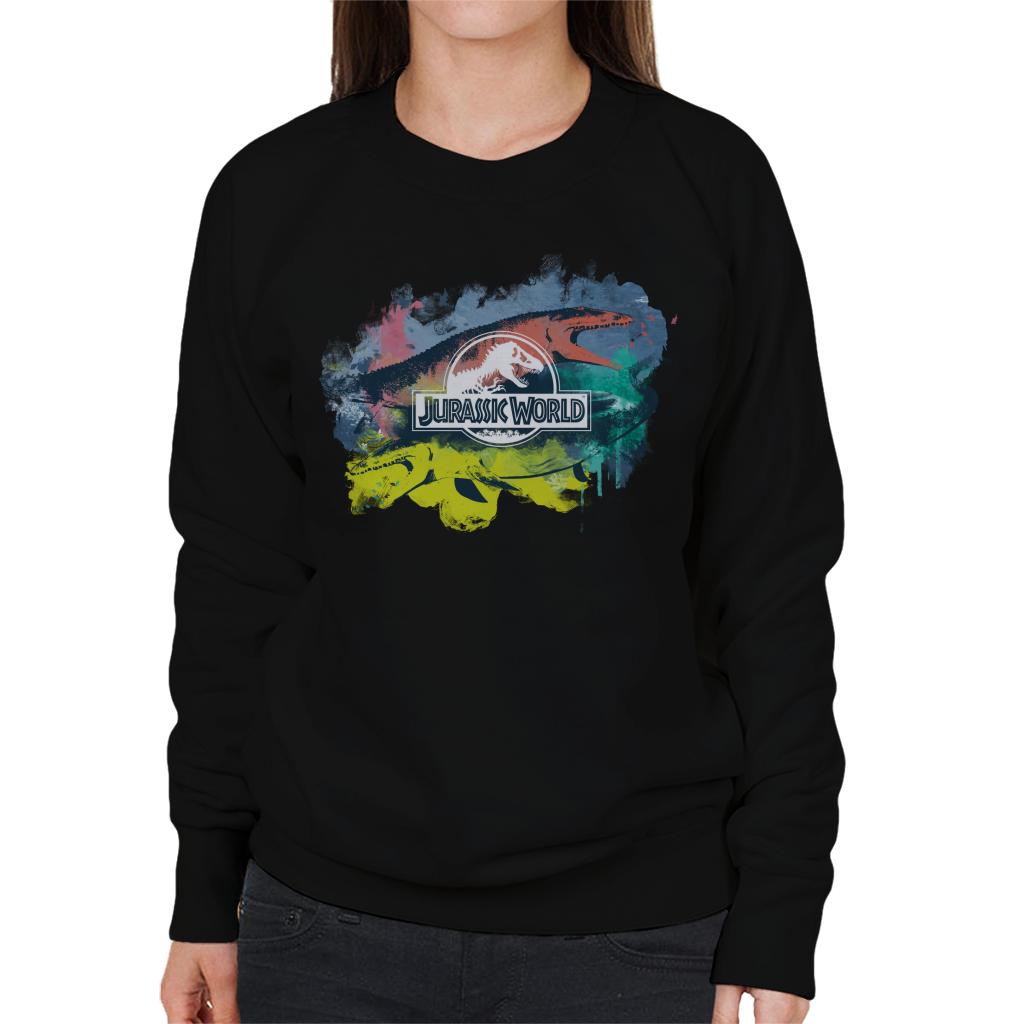 Jurassic Park Mosasaurus Brush Stroke Montage Women's product image 1