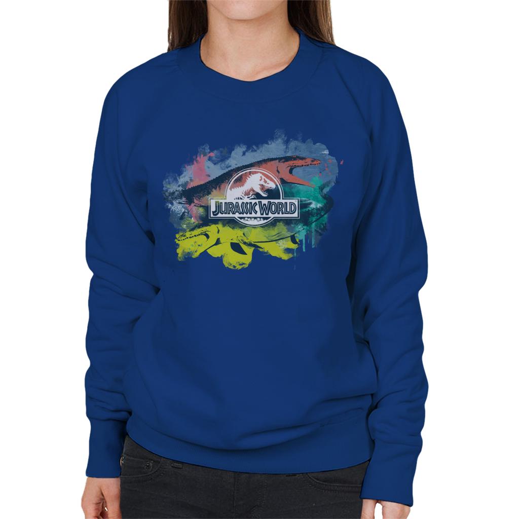 Jurassic Park Mosasaurus Brush Stroke Montage Women's product image 4
