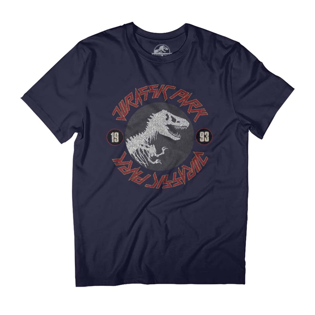 Jurassic Park Classic Logo Rock Inspired Text Men's T-Shirt product image 1