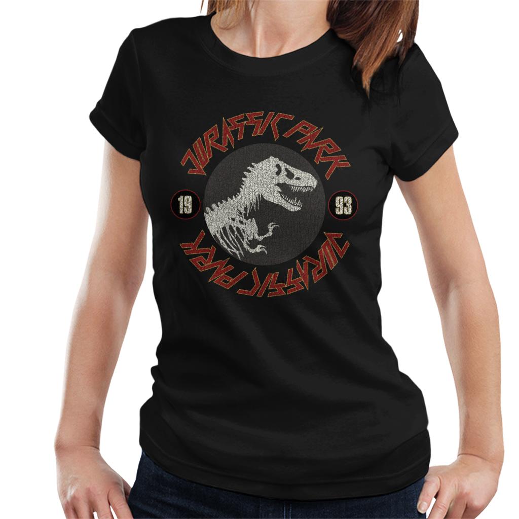 Jurassic Park Classic Logo Rock Inspired Text Women's product image 1
