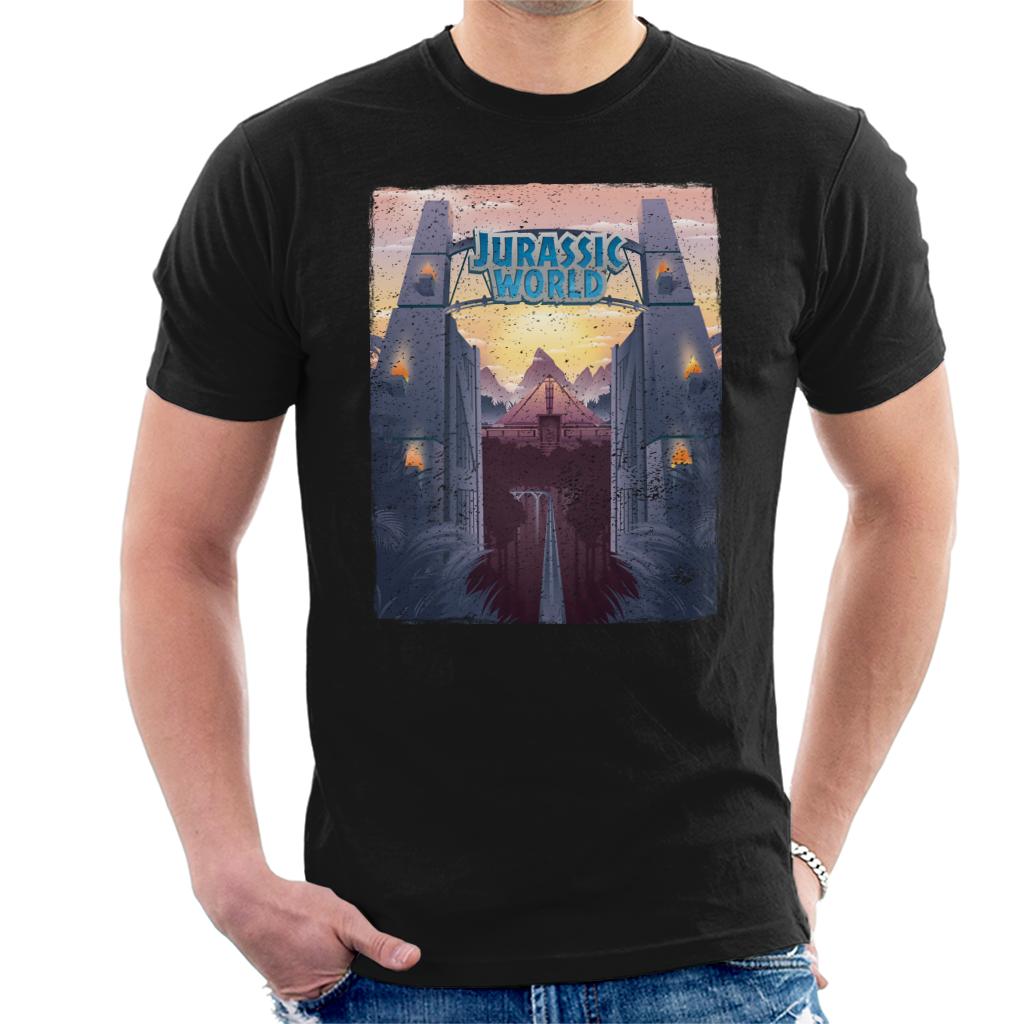 Jurassic Park Welcome To World Entrance Men's T-Shirt product image 1