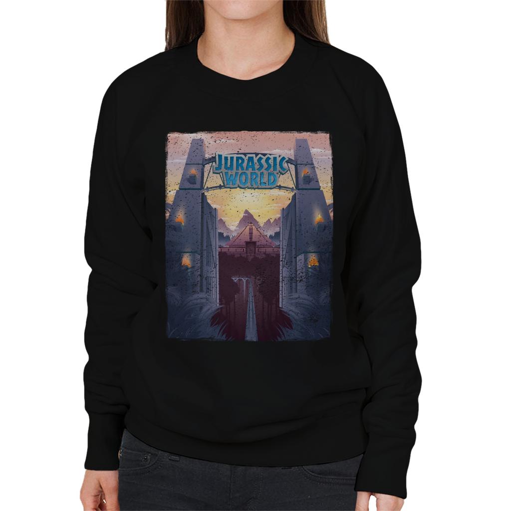 Jurassic Park Welcome To World Entrance Women's Sweatshirt product image 1
